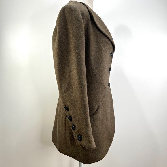 Calvin Klein Wool Blazer Green Preppy Corpcore - Picture 6 of 7